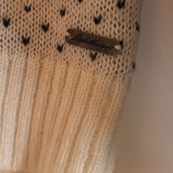 Fair Isle Nordic Knit Sweater | Black & Cream | Wool Blend - Picture 5 of 7